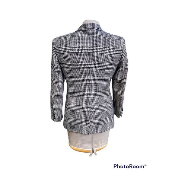Lauren by Ralph Lauren Houndstooth 2-Button Blazer 8P Academic, School Girl - Picture 5 of 12